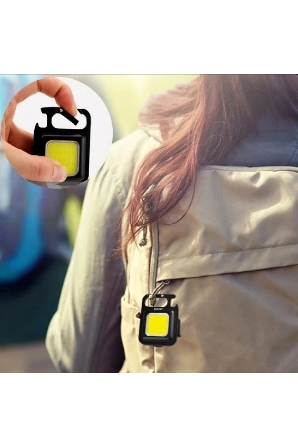 Bidebuvar 30 Ledli  Mıknatıslı Mini Anahtarlık Flash Kamp Lambası