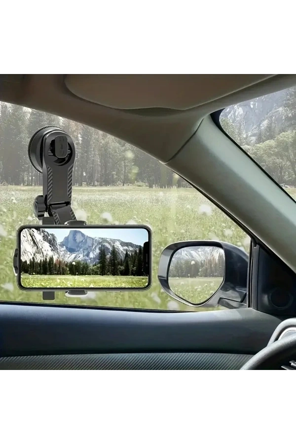 Bidebuvar 360 Derece Dönebilen Vakumlu Araç Telefon Tutucu
