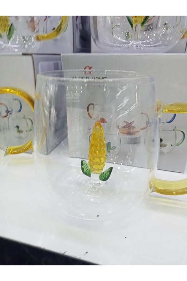 Bidebuvar 3D Mısır Figürlü Kupa Bardak