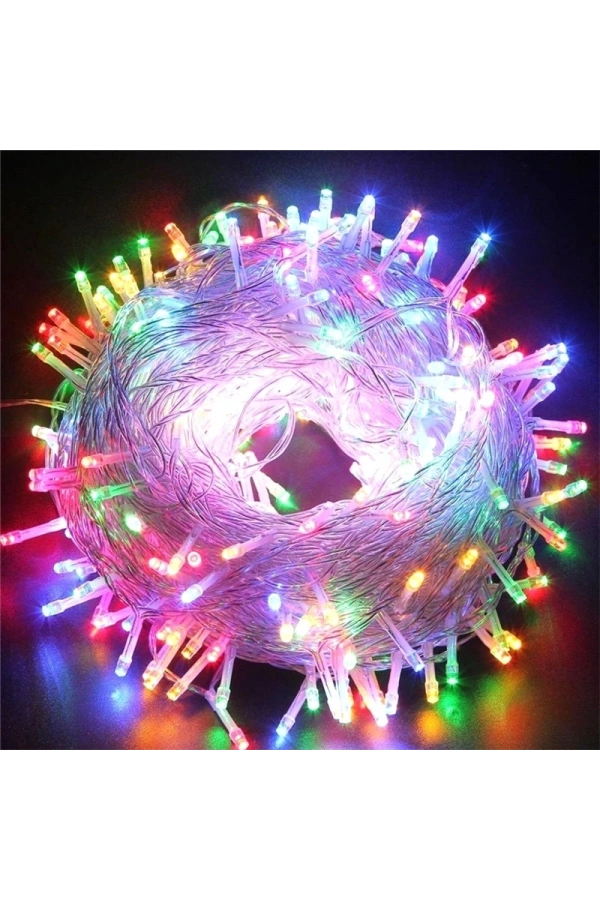 Bidebuvar 3m 20 LED  RGB - 2 Kademeli Şeffaf Kablo