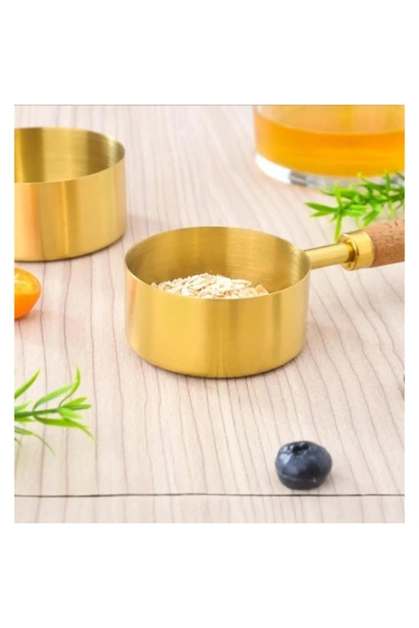 Bidebuvar 4lü Ahşap Saplı Ölçü Kaşığı