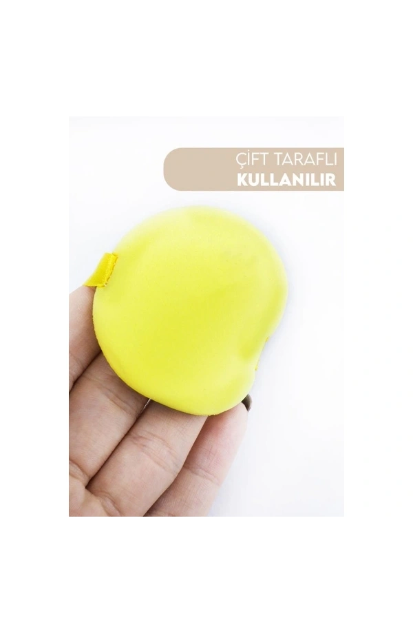 Bidebuvar 4lü Tutmalı Pudra Makyaj Süngeri Puf Seti