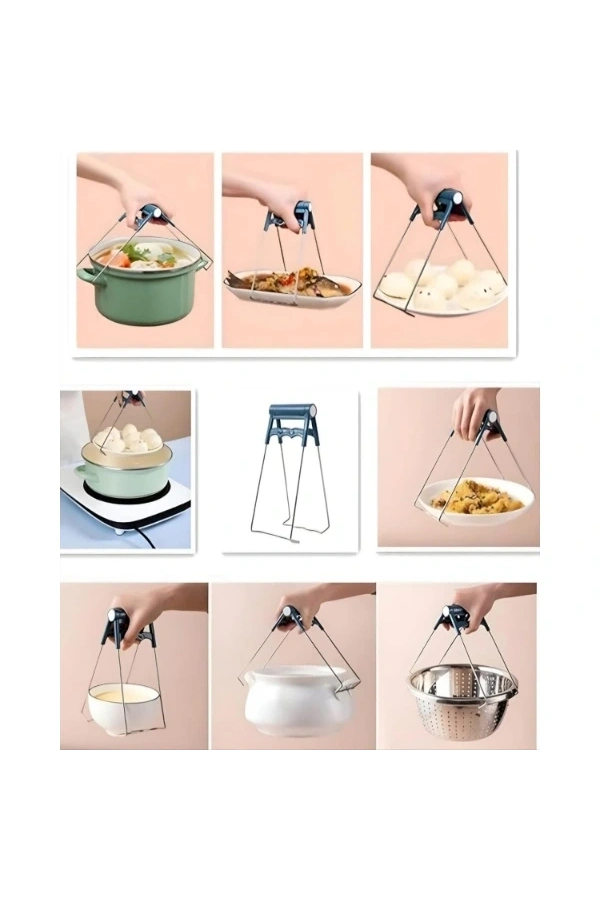 Bidebuvar 4 Parça Yanma Önleyici Mutfak Seti - Tencere Tabak Tutucu Ve Fırın Eldiveni