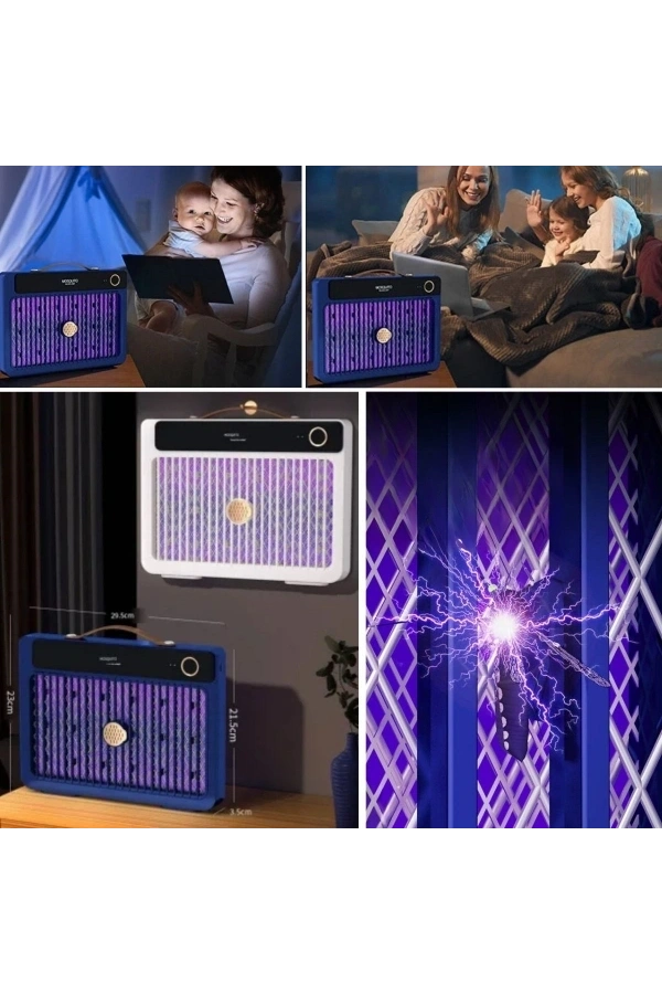 Bidebuvar 4000mAh Şarj Edilebilir Kablosuz Yüksek Güçlü Elektrikli Sivrisinek Öldürücü