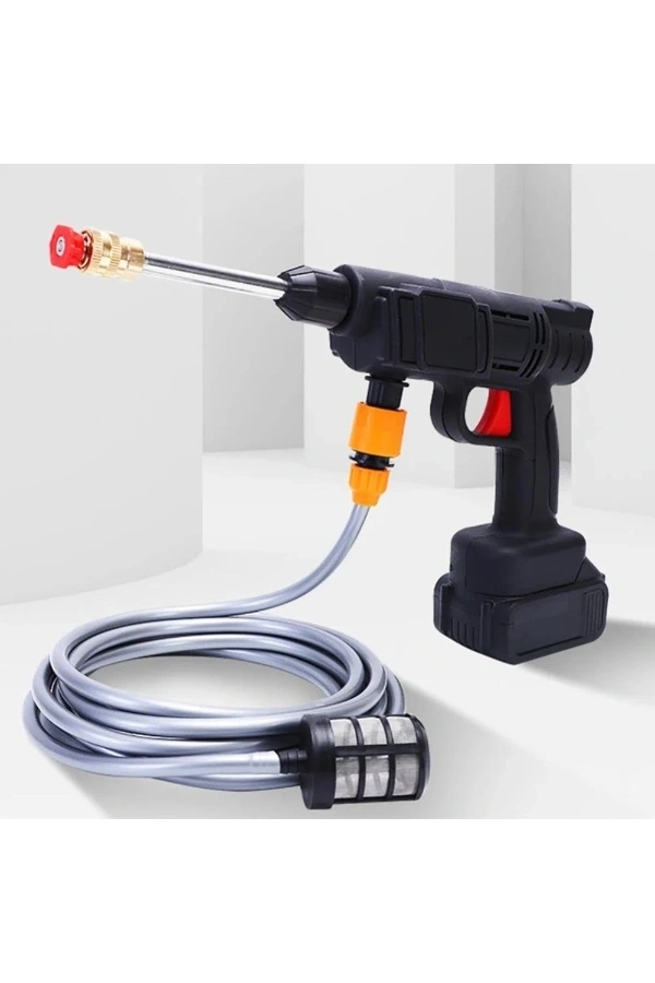 Bidebuvar 48V Şarjlı Çift Bataryalı Taşınabilir Basınçlı Yıkama Sulama Tabancası