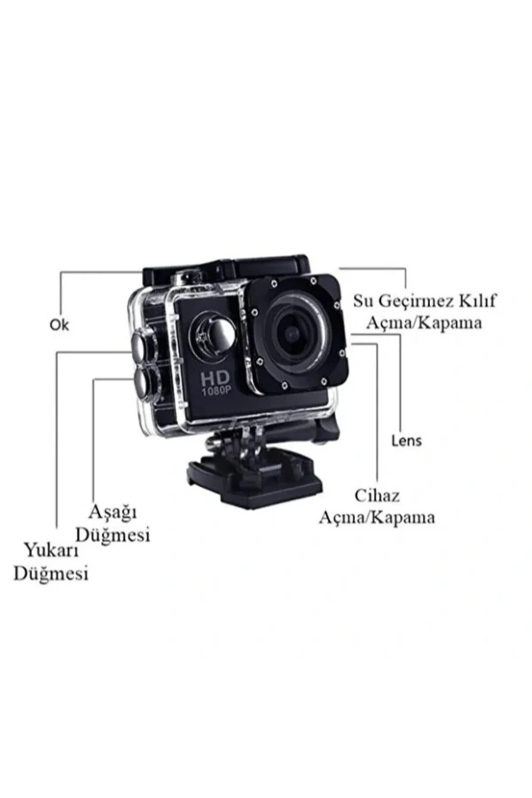 Bidebuvar 4K Su Geçirmez Wi-Fi Aksiyon Kamerası