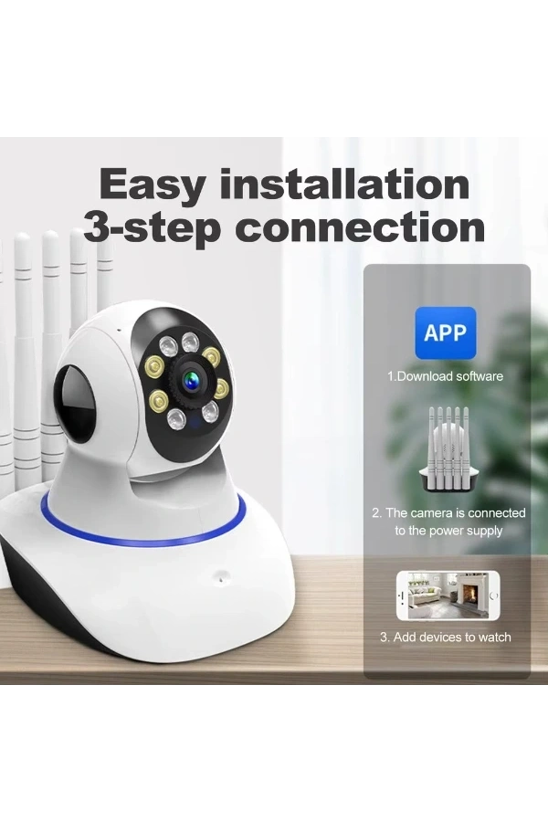 Bidebuvar 5 Antenli Bebek Ev Güvenlik Kamerası