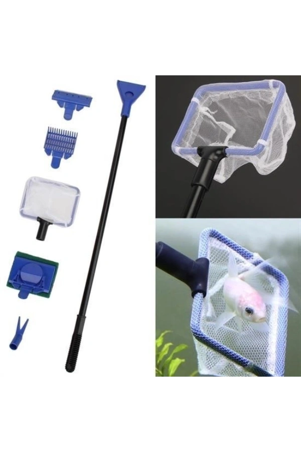 Bidebuvar 5i 1 Arada Akvaryum Tankı Temizleme Seti