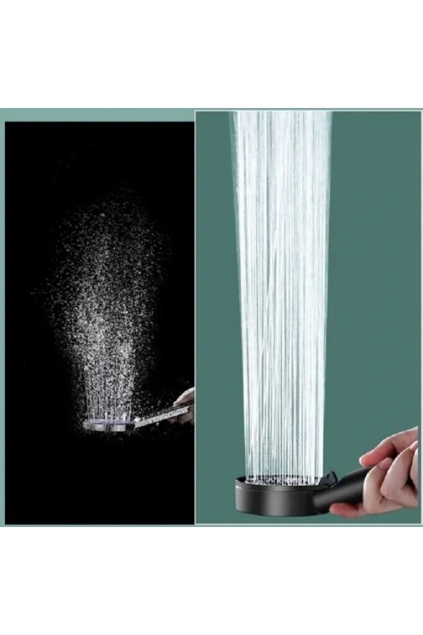 Bidebuvar 5 Kademeli Duş Başlığı Siyah