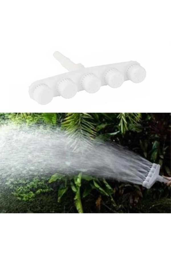 Bidebuvar 5 Kafalı Sulama Başlığı Yüksek Basınçlı Hortum Aparatı