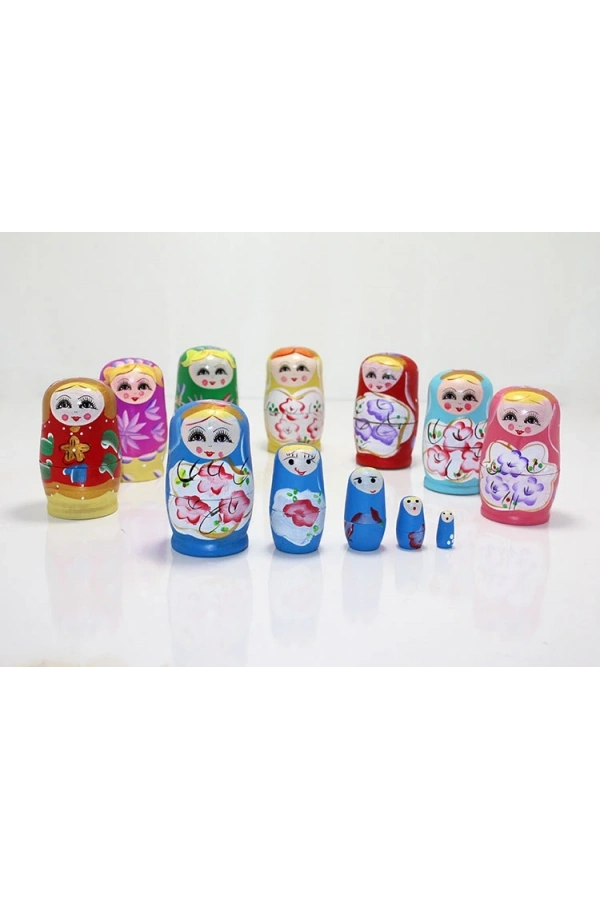 Bidebuvar 5li Ahşap Matruşka