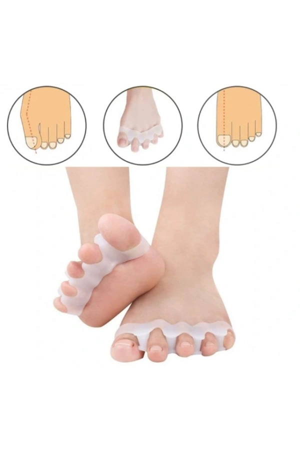 Bidebuvar 5 PARMAK AYIRAN GEÇMELI MAKARA BEYAZ RENK