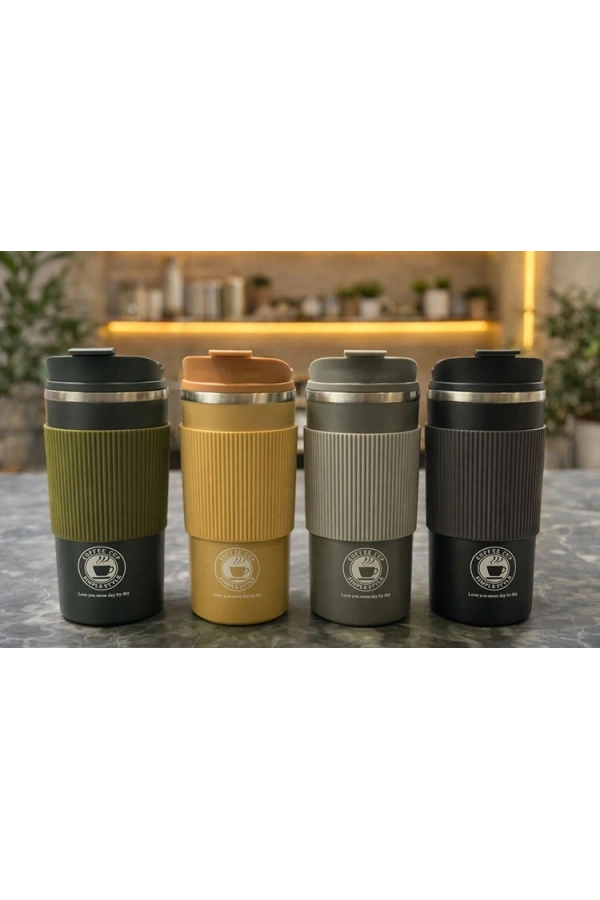 Bidebuvar 500 ml Paslanmaz Çelik Termos Mug Bardak