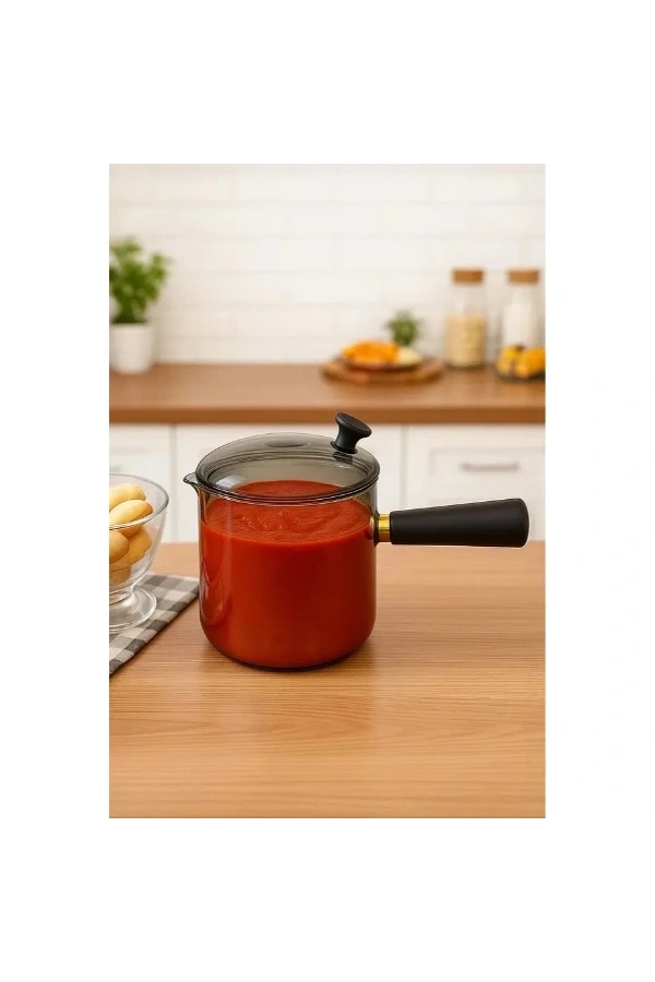 Bidebuvar 550 ml Akasya Cam Cezve