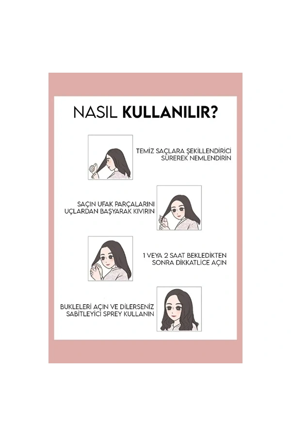 Bidebuvar 6lı Bigudi Seti