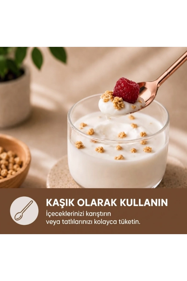 Bidebuvar 6lı Kaşıklı Pipet Seti - Bronz - Pipet Temizleme Fırçası
