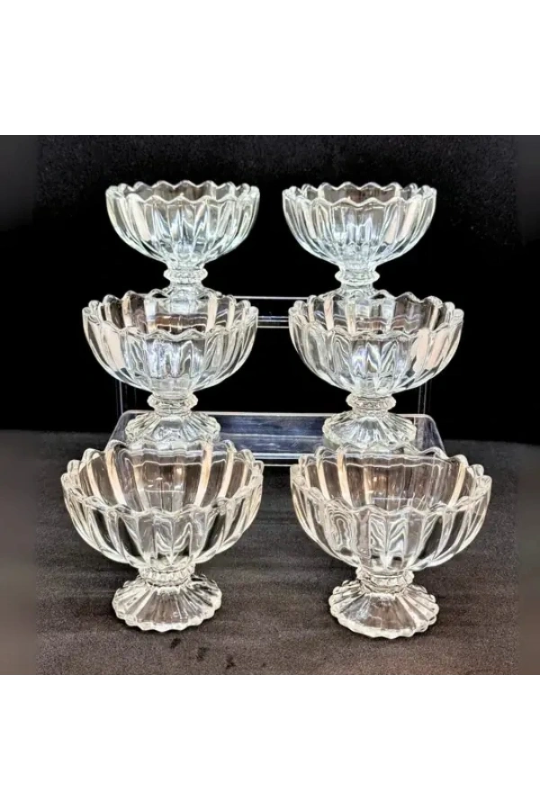 Bidebuvar 6lı Kristal Çerezlik Seti