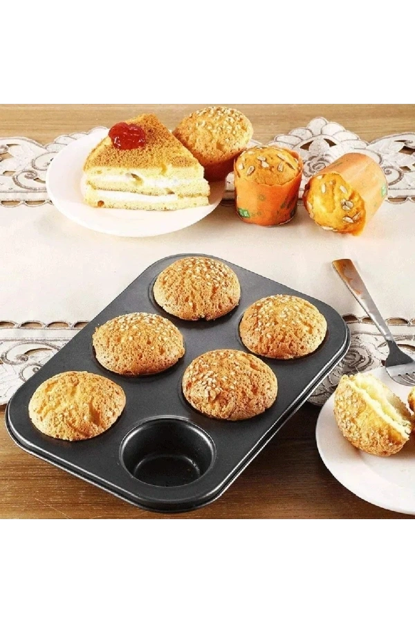 Bidebuvar 6lı Muffin Kek Kalıbı