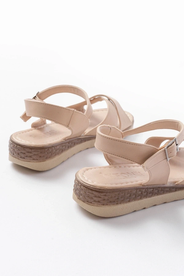 Bidebuvar 692-564 Nut Ortopedik Taban Çapraz Tokalı Kadın Sandalet