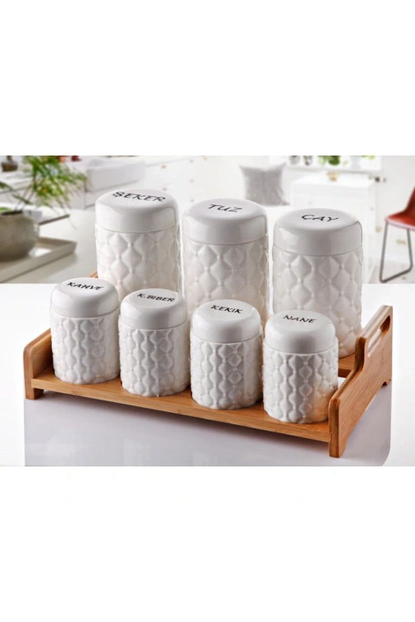 Bidebuvar 7li Standlı Baharat Seti