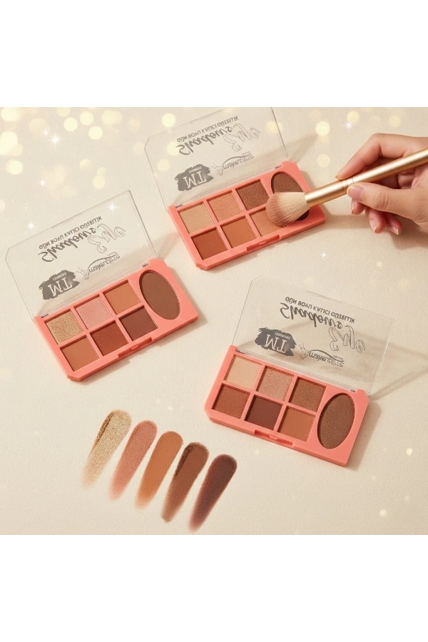 Bidebuvar 7 Renk Far Paleti - 3lü Set