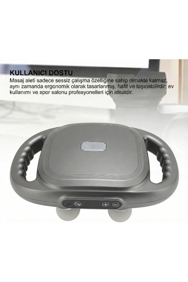 Bidebuvar 8 Başlıklı Şarjlı Isıtmalı Masaj Aleti
