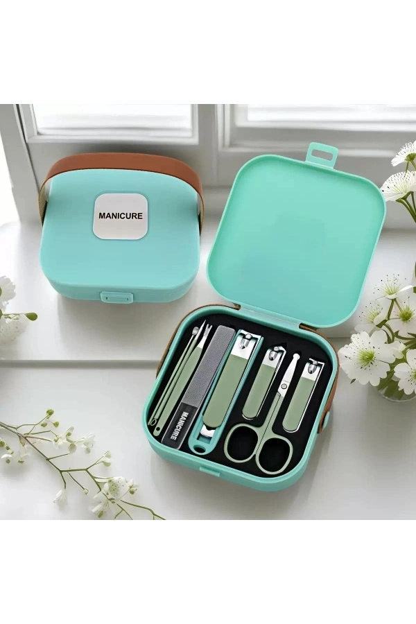 Bidebuvar 8 Parça Çantalı Manikür Seti