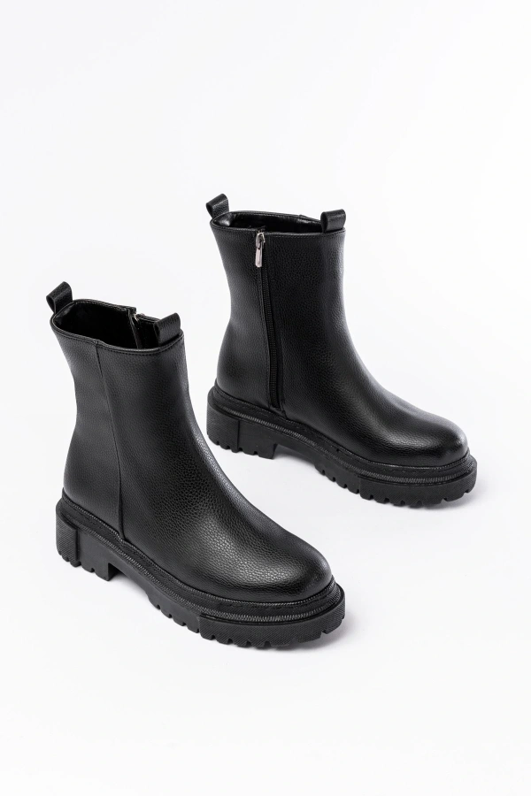 Bidebuvar 812-2012 Siyah Luna Fermuarlı Günlük Kadın Bot