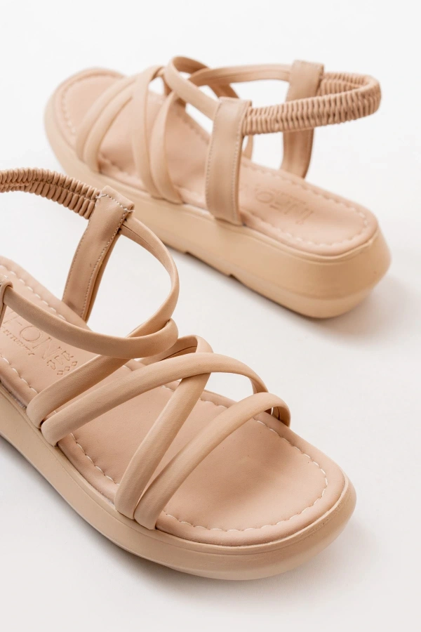 Bidebuvar 841-841 Nut Lastikli Günlük Kadın Sandalet