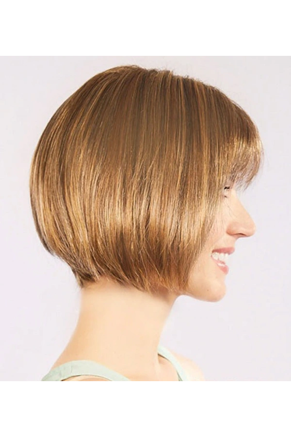 Bidebuvar Açık Kahverengi Küt Parti Peruk