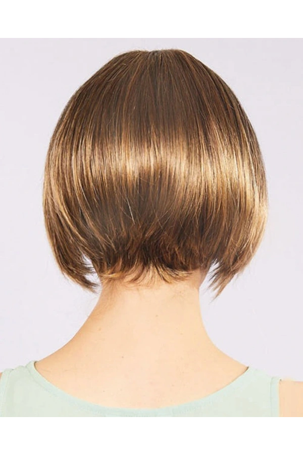 Bidebuvar Açık Kahverengi Küt Parti Peruk