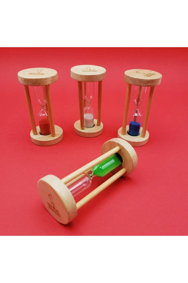 Bidebuvar Ahşap 1 Dakikalık Kum Saati