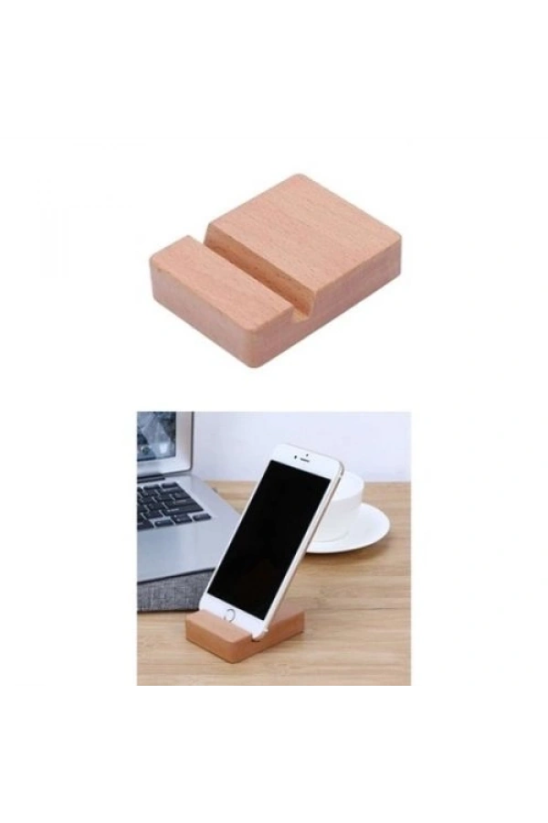Bidebuvar Ahşap Cep Telefonu ve Tablet Standı