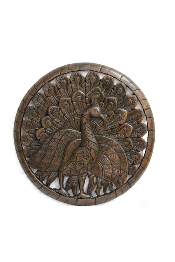 Bidebuvar Ahşap Duvara Asmalı El Oyması Pano