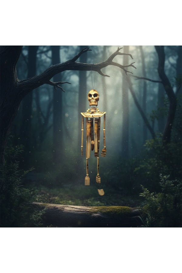 Bidebuvar Ahşap İskelet Figürü