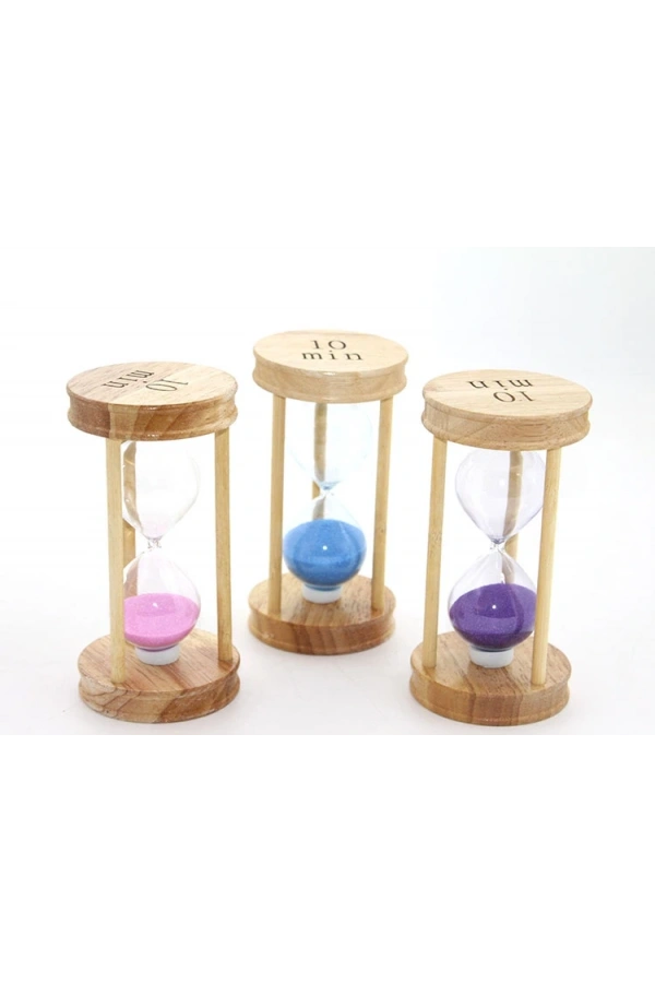 Bidebuvar Ahşap Kum Saati 10 DK Model 2