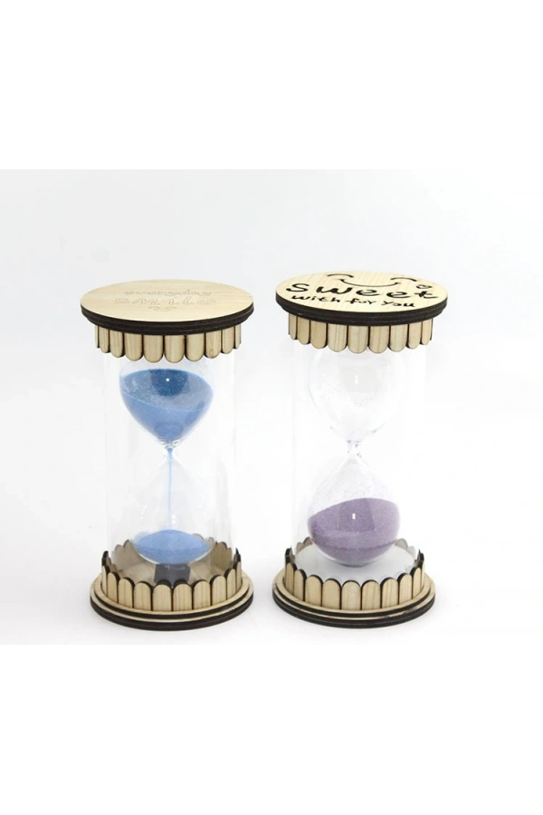 Bidebuvar Ahşap Kum Saati Model 2