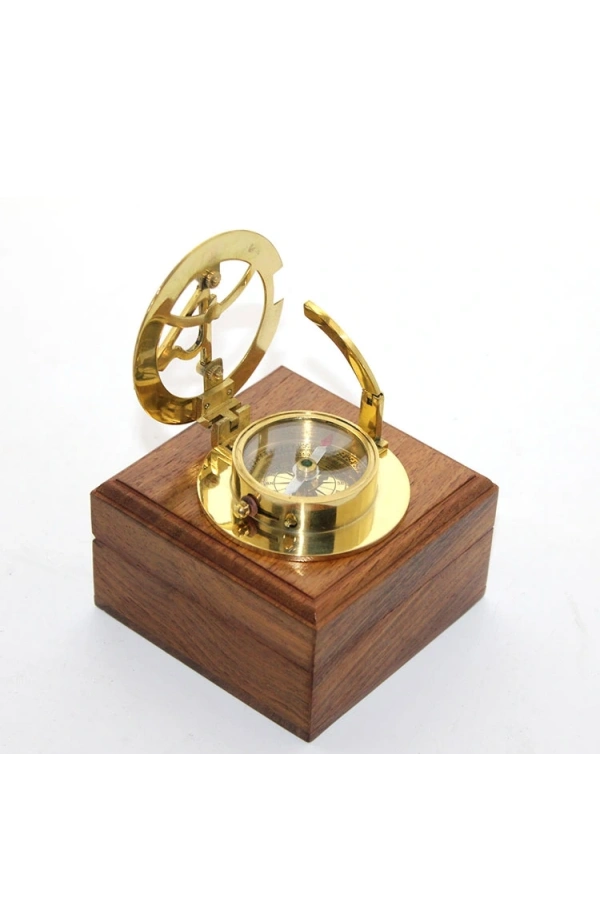 Bidebuvar Ahşap Kutulu Pusula Model 10