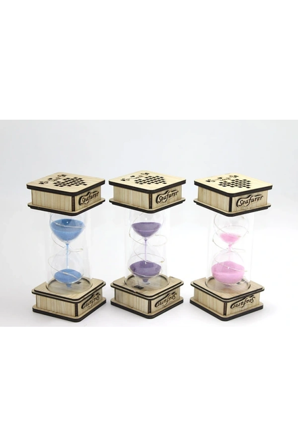 Bidebuvar Ahşap Ledli Kum Saati Model 2