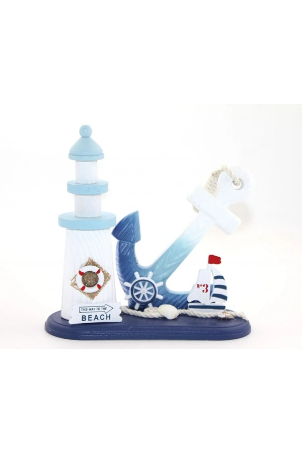 Bidebuvar Ahşap Marin Çapalı Deniz Feneri