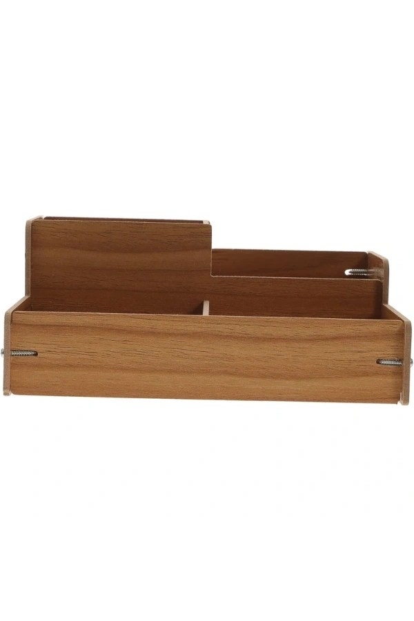 Bidebuvar Ahşap Masa Üstü Düzenleyici Kutu
