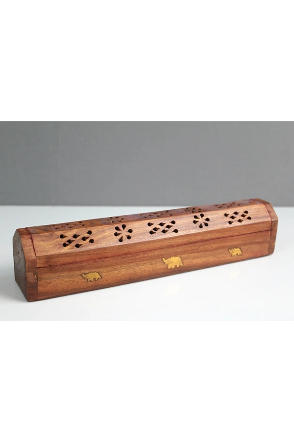 Bidebuvar Ahşap Maun Tabut Tütsülük Model 1