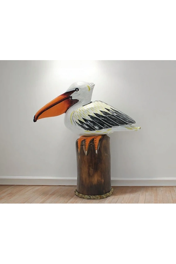 Bidebuvar Ahşap Pelikan 45 Cm