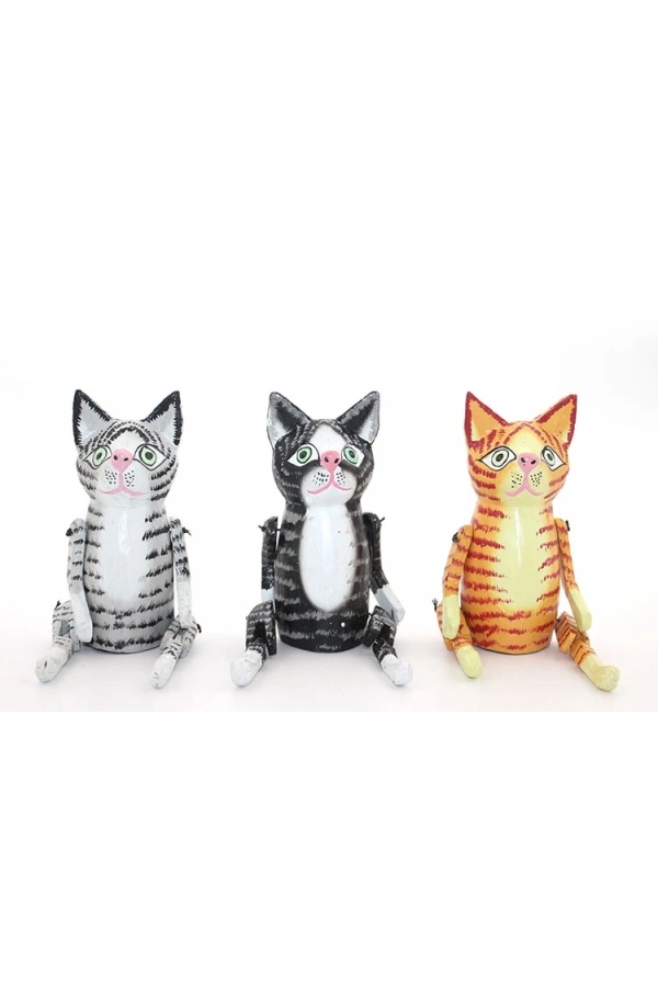 Bidebuvar Ahşap Sallanan Kedi