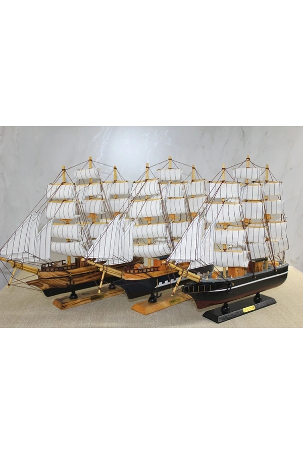 Bidebuvar Ahşap Yelken Gemi Model 2