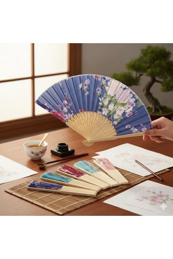 Bidebuvar Ahşap Yelpaze Model 3