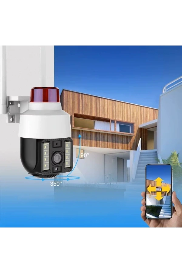 Bidebuvar Alarmlı Dış Mekan Güvenlik Kamerası