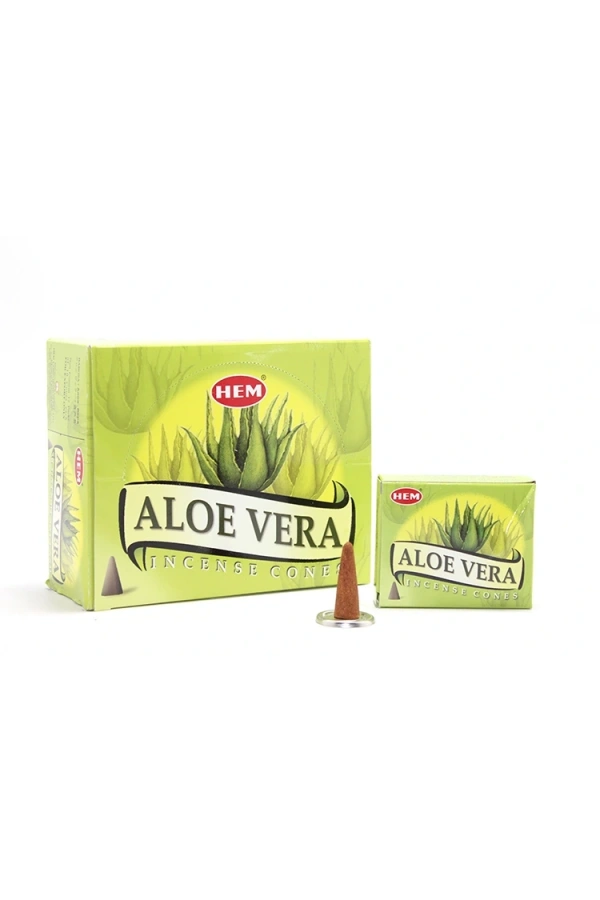 Bidebuvar Aloe Vera Aromalı Konik Tütsü