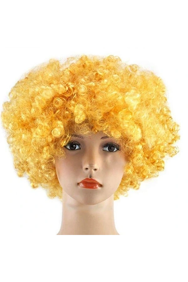 Bidebuvar altın renk bonus peruk