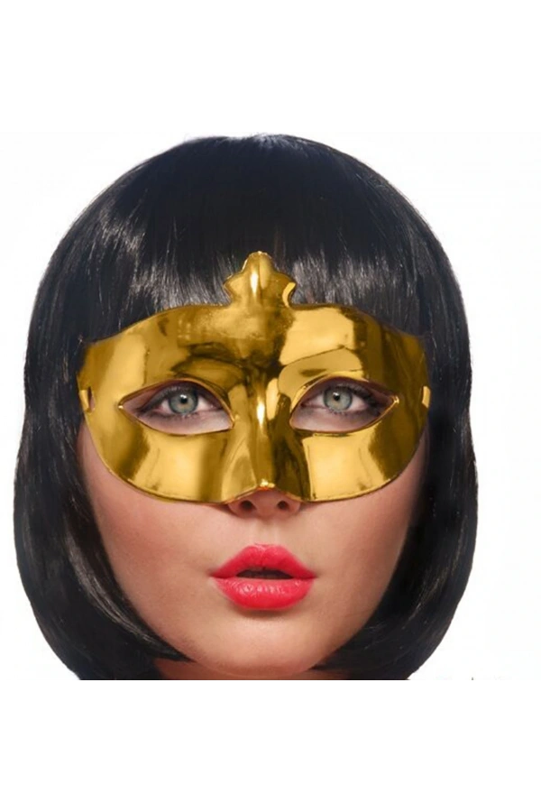 Bidebuvar Altın Renk Ekstra Parlak Balo Maskesi